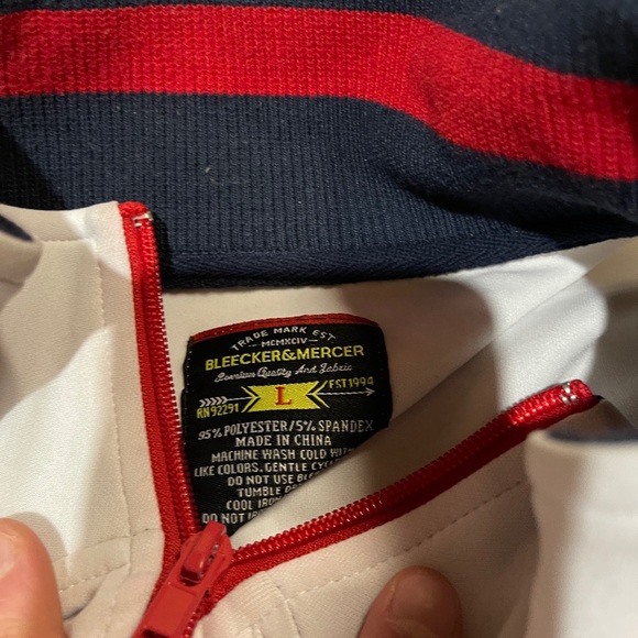 Bleecker & Mercer Zip Up Track Jacket Size Large - Picture 4 of 4